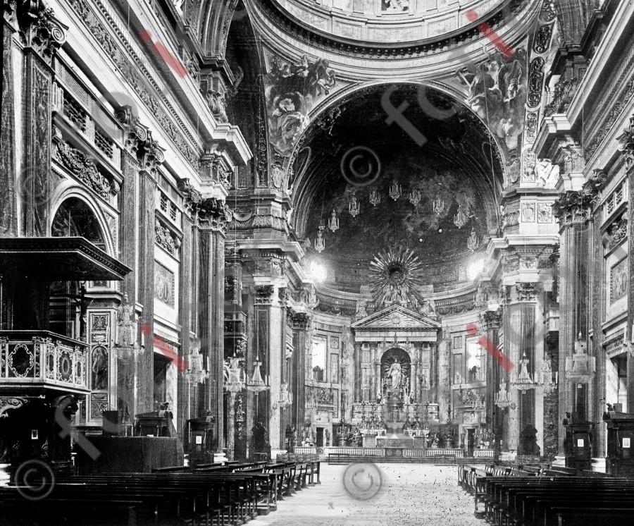 Jesuitenkirche di Gesu | Di Gesu Jesuit Church - Foto foticon-simon-037-035-sw.jpg | foticon.de - Bilddatenbank für Motive aus Geschichte und Kultur